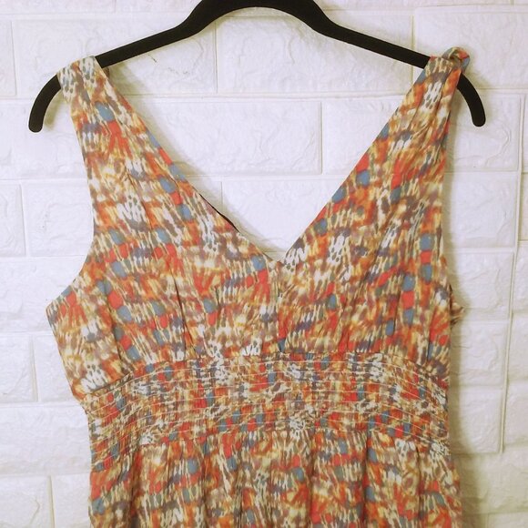 Gypsies+Moondust Tiered Ruffle Mini Sun Dress Lady-L Knot-Straps Smocked HiWaist - Picture 13 of 14